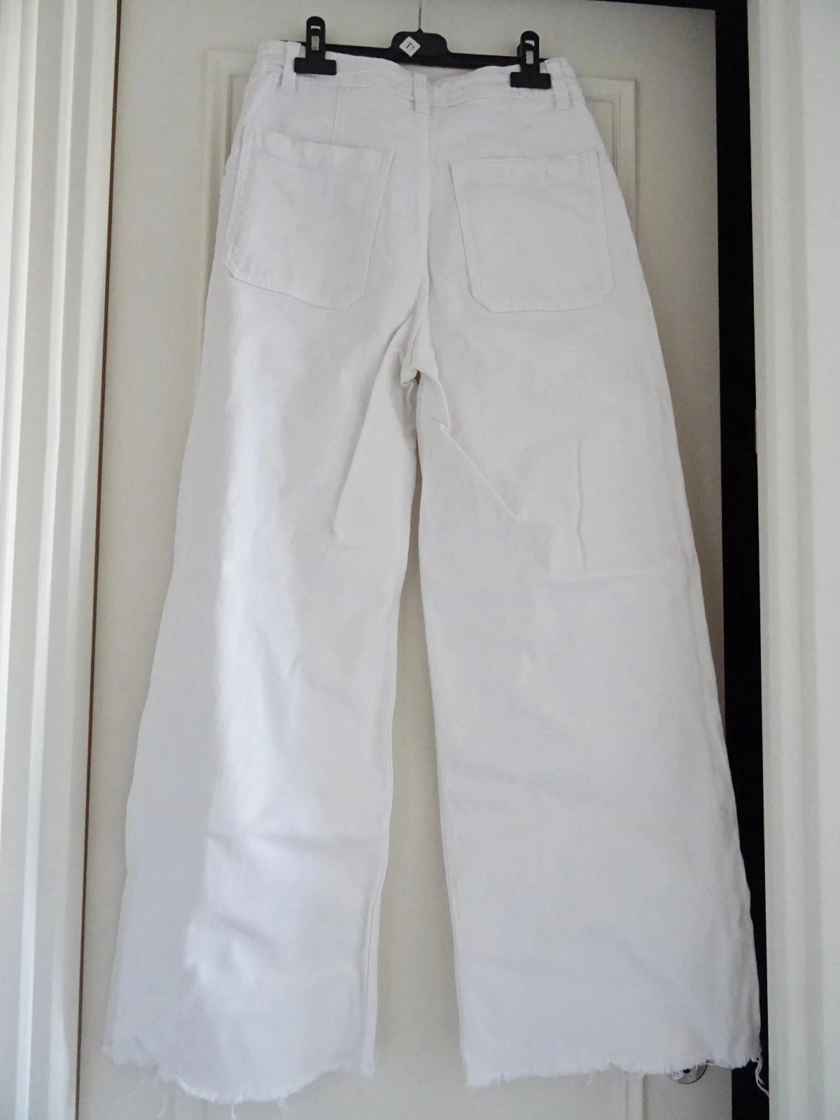 Jeans blanco MANGO de talle alto talla 36 – photo 4
